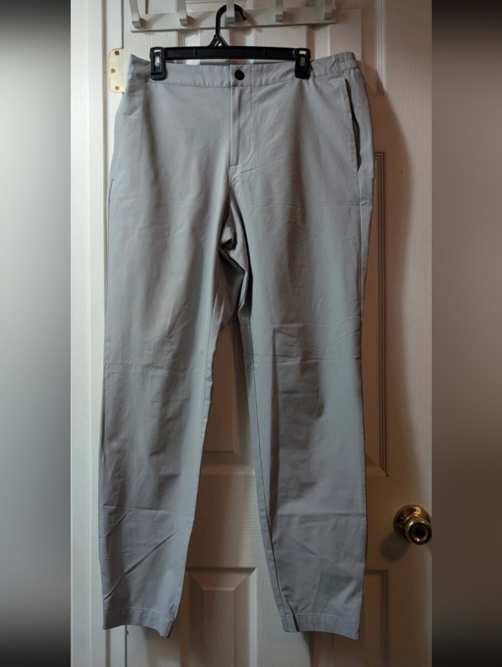 Banana Republic Mens Jogger Pants Gray Size 34 Stretch Chino Athletic Casual - Picture 2 of 14